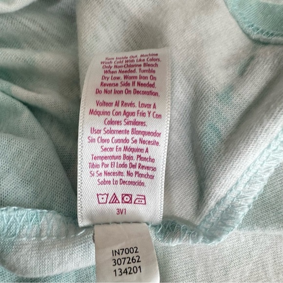 Justice Girl’s Boxy Cropped Tie-Dye Ringer Tee - Picture 6 of 6